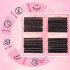 Glowing Win Cluster Lashes Kit with Lash Glue&Remover 544pcs Individual