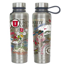 catstudio Utah Stainless Steel Water Bottle | Triple Wall Insulation With Non Slip Bottom | Great For Running, Hiking, Sports, & Travel