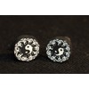 Miniblings Yin Yang Stud Earrings Esoteric Chinese Opposites – Handmade