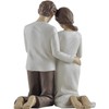 Treasured Moments Husband & Wife Praying Couple Kneeling Statue Sculpture,