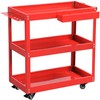 YITAHOME 3-Tier Tool Cart on Wheels, Rolling Metal Service Cart