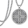 Sbzxbt Jerusalem Cross Necklace Sterling Silver Episcopal Necklace Jerusalem Cross