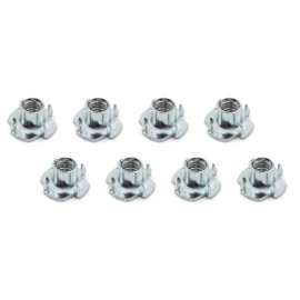 Design61 8x Drive-in Nuts M10 x 12 mm with Claws Claws Wood Nuts
