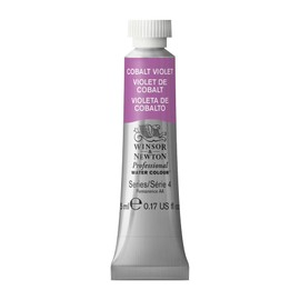 Winsor & Newton 8840311 Professional Aquarellfarbe, lebendige Wasserfarben in Künstlerqualität, hohe Farbbrillanz & Leuchtkraft, lichtecht, Archivqualität, 5ml Tube - Kobaltviolett