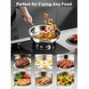 VENTION Tri-Ply Stainless Steel Frying Pans Set, 8”/10”/12” Induction Cooking