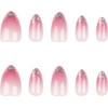 24 Piezas de Uñas Postizas a Presión, Uñas Falsas Cuadradas