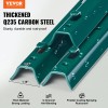 5 Feet Heavy-Duty Green Metal Fence Posts 10-Pack T-Post for