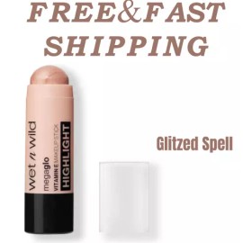 Wet n Wild MegaGlo Makeup Stick Conceal and 1 Count, Follow Your Bisque  - Glitzed Spell