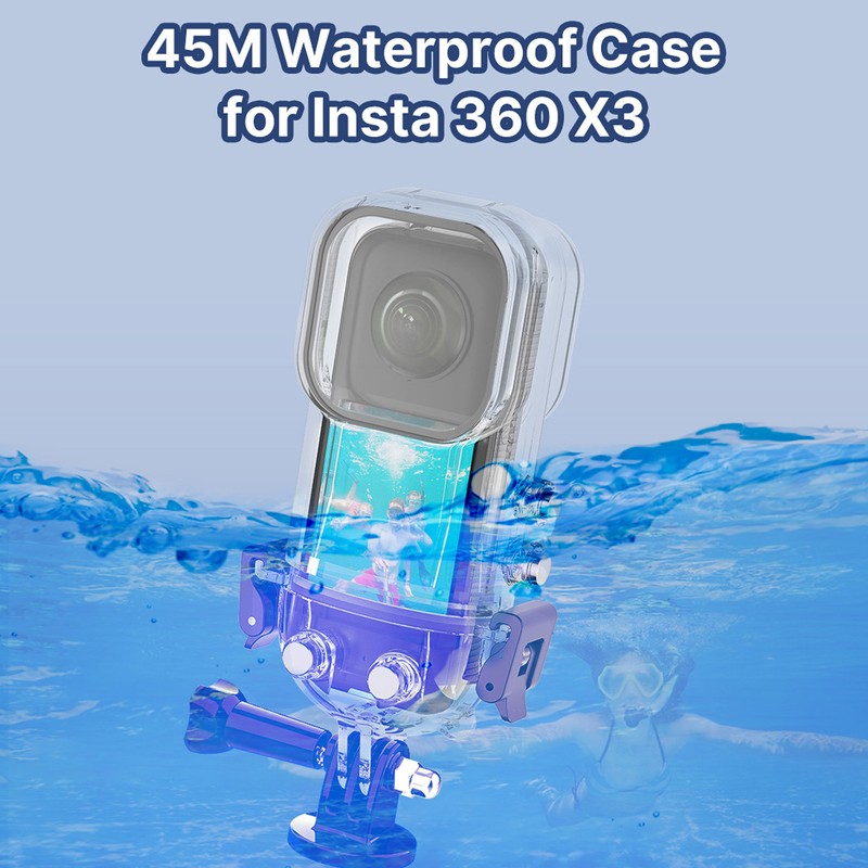 Action Camera Waterproof Case 45m Protective Dust Proof Action Camera