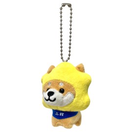 LamPlanning (Tabi Mame Series-6) Traveling Mameshiba Key Chain Mascot, Ball Chain, Back Charm, Cute, Fluffy, Dog, Shiba Inu, Mameshiba, Healing, Braun