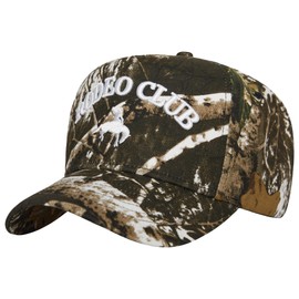 Rodeo Club Camo Western Trucker Hat | Hombres y mujeres | Gorras de campo para vaqueras | Algodón bordado camuflaje | Snapback