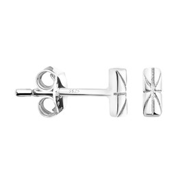 SOFIA MILANI - Women's Earrings 925 Silver - Bar Union Jack Stud Earrings, Sterling silver, No Gemstone