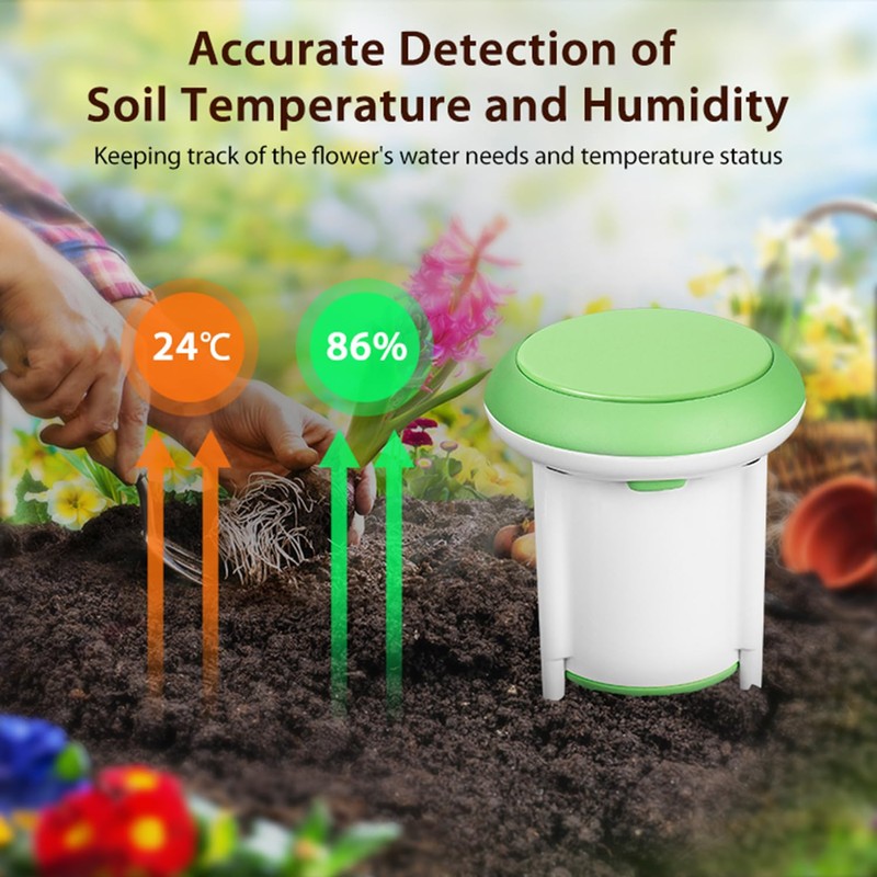 Smart Soil Moisture Meter: Zigbee Soil Tester with Moisture/Temperature Sensor,