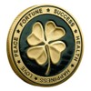 HARPIMER Lucky Coin with Four Leaf Clover and Elephant and