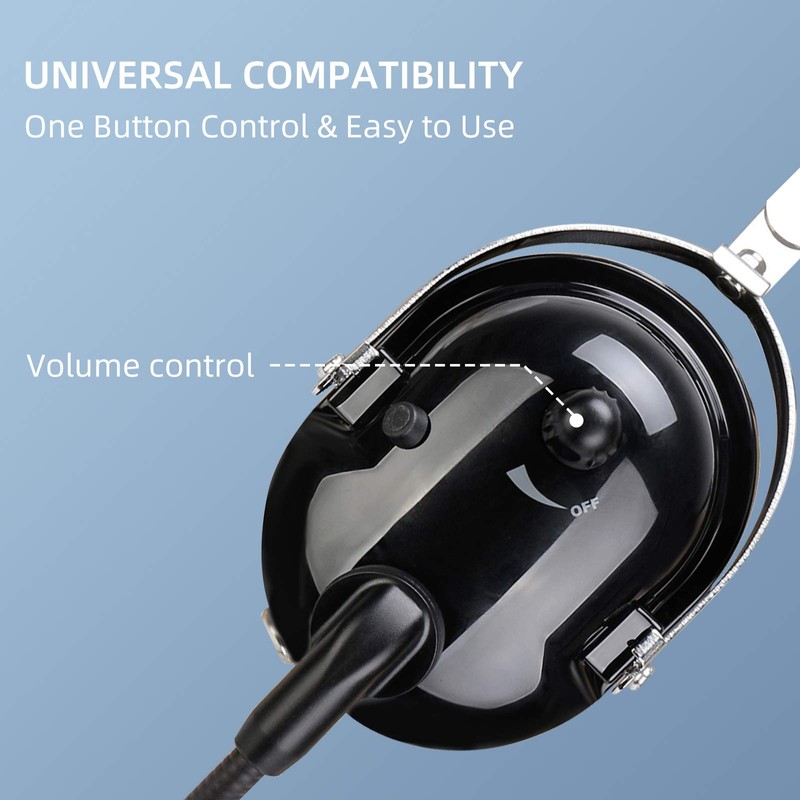Retevis Unilateral Noise Reduction Two Way Radio Headset with Mic,Volume