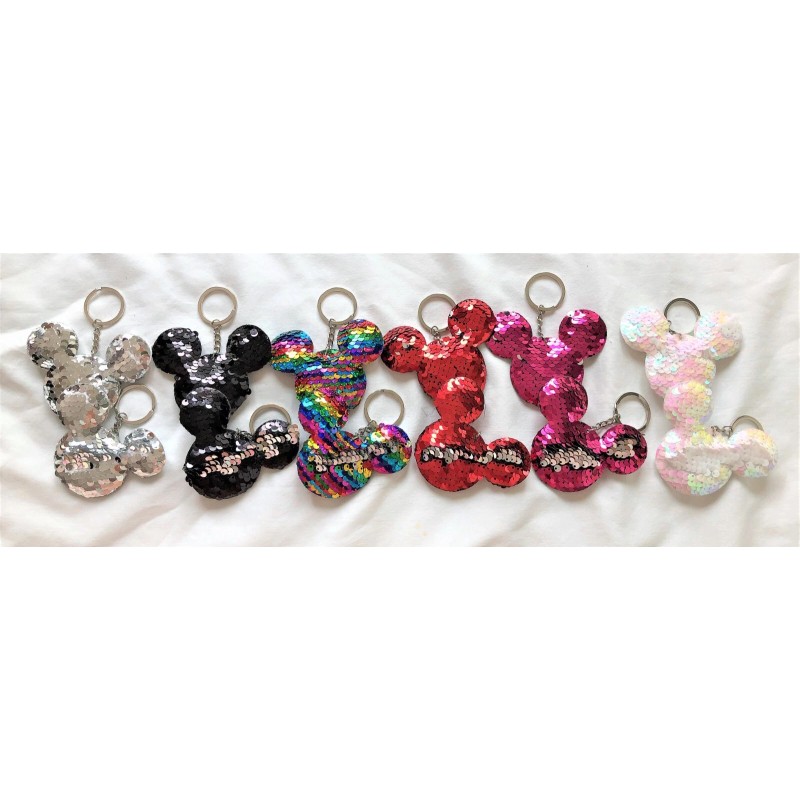 itisyours 12 pc Mickey Sparkly BLINK Plush Reversible Sequin 3"