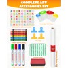 Kids Art Easel, Adjustable Wood Chalkboard, Easels for Toddlers