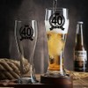 LOZACHE 40th Birthday Gifts for Men, Wheat Beer Glass Retirement