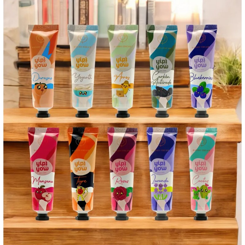 20 Cremas De Manos Kawaii Reparación E Hidratación 30g