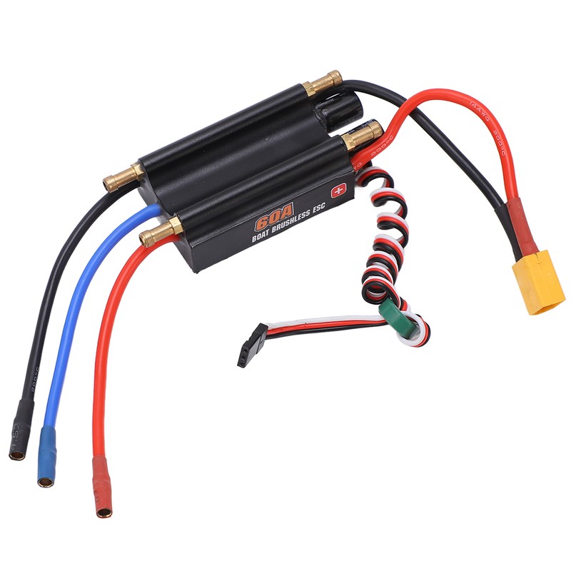60A Brushless Electronic Speed Controller with XT60 Plug BEC Switch
