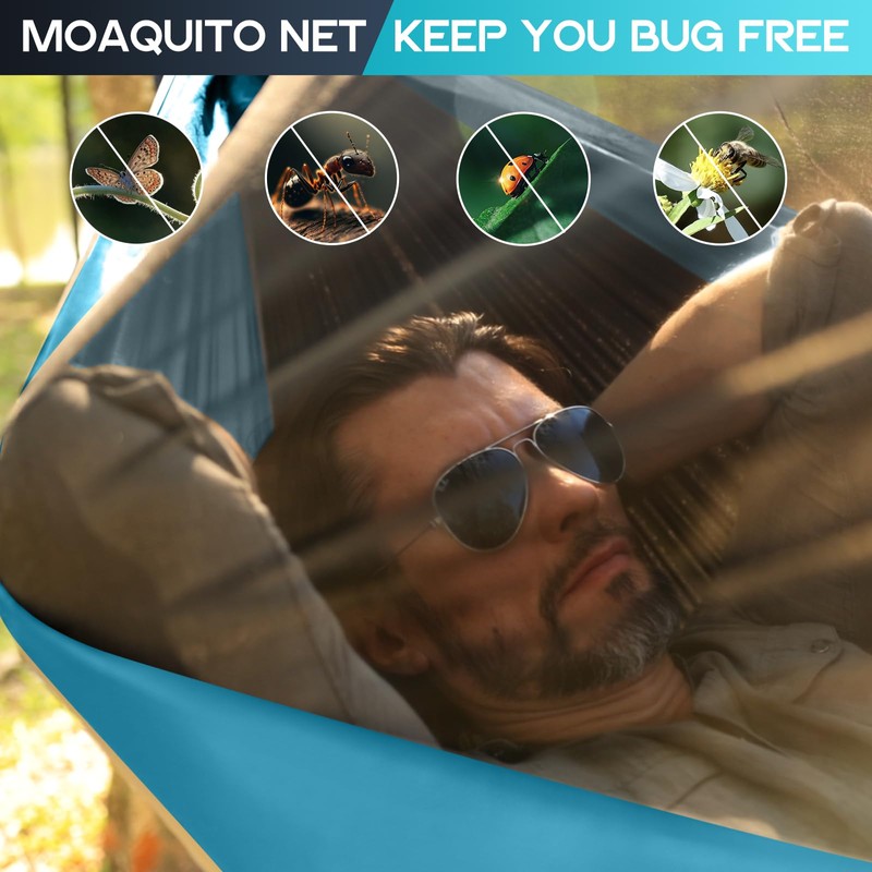 Camping Hammock Mosquito Net,Double & Single Portable Hammocks Hammocks with