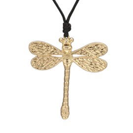 Jeilwiy Womens Necklaces Trendy Boho Jewelry for Women Necklace with Gold Dragonfly Pendant Renaissance Leather Choker