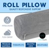 AllSett Health Cervical Neck Roll Memory Foam Pillow, Bolster Pillow,