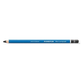 Staedtler Mars Lumograph Pencils Pack of 3Blue Lacquer 1002mm 8B
