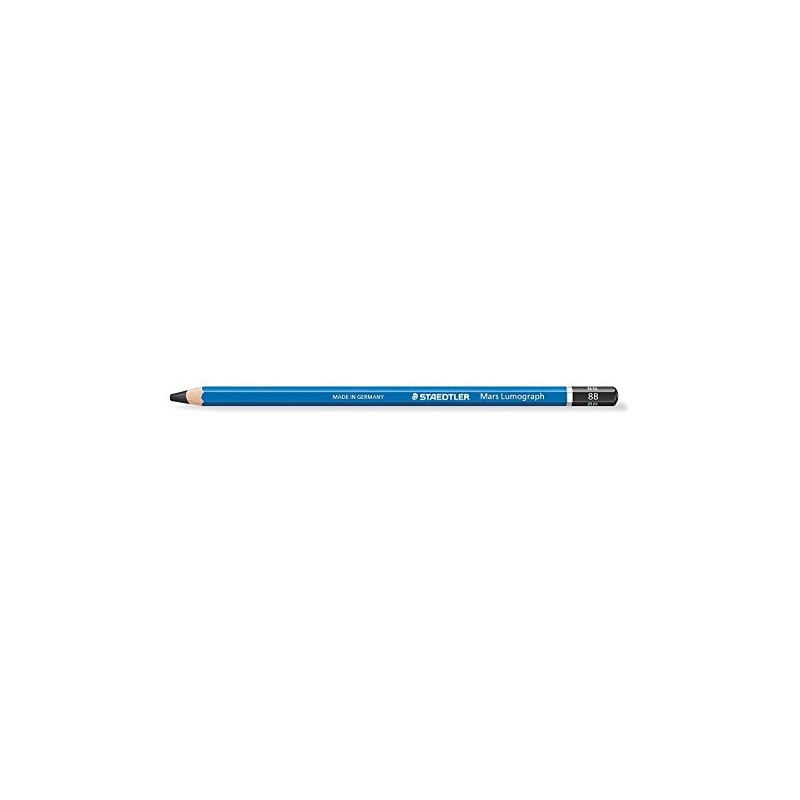 Staedtler Mars Lumograph Pencils Pack of 3Blue Lacquer 1002mm 8B