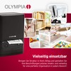 Olympia Eitkettendrucker PM220 Schwarz | Bluetooth Etikettendrucker Selbstklebend für Zuhause