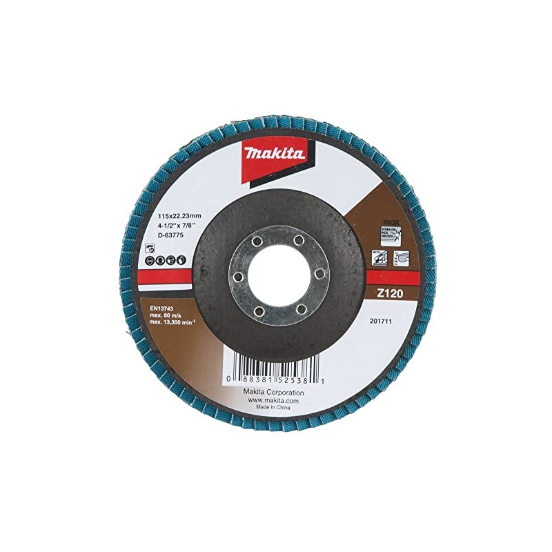 Makita D-63775 Flap Disc - Zirconia Aluminium