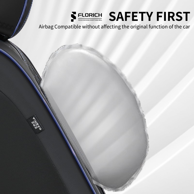 FLORICH Automotive Front Seat Covers for Cars, Leather Car Seat