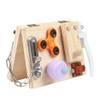 Children Busy Board Educational Board Old Wooden Folding Inftant Sensory