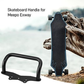 YIBEICO Skateboard Handle for Meepo Exway Isinwheel, All Stainless Steel Ant-Rust Durable Skateboard Carry Handle with Four Holes Longboard Widened Carrier Grip Board Accessories