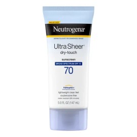 Neutrgena Bloqueador Protector Solar facial para Pieles grasas 70 SPF Ultra Sheer - Toque Seco - No comedognico 147ml                                 