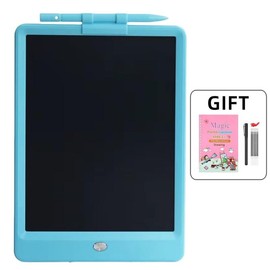 LCD Writing Tablet 10" | Kids Doodle Board with Free Practice Kit | Eye-Safe Magnetic Drawing Pad for Ages 3-8 （writing  tablet） - Color: Pink