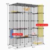 Oneluck Outdoor Cat House Cages Enclosure with Super Large Enter