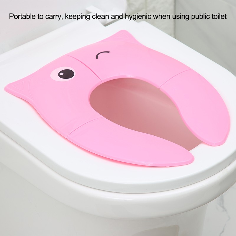 Kids Folding Potty Seat Pad Portable Travel Baby Toddler Toilet