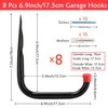 Garage Wall Hooks, 8 Pack Ladder Storage Hooks, Heavy Duty