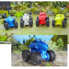 #sbabam Funny Box Xtendezz Monster Trucks, Soft Children's Toy Cars, Pack of 2, Children's Toy for Newspaper Kiosks - Super Stretchy Durable Machine for Children's Gifts, +3 Years