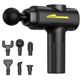 Hqynss Hqynss Deep Tissue Massage Gun: Muscle Percussion Massager with 30 Speeds and LCD Touch Screen, 6 Heads for Shoulder, Body, Back Relaxation - Perfect Birthday Gifts for Men