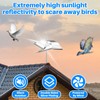 Qualirey 4 Pack Reflective Pinwheel Bird Deterrent Spinning Reflective Kites
