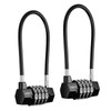 ORIA 4 Digit Combination Padlock, Long Shackle Padlocks with 5mm