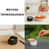 KOOK TIME Ceramic Sugar Bowl with Bamboo Spoon and Lid
