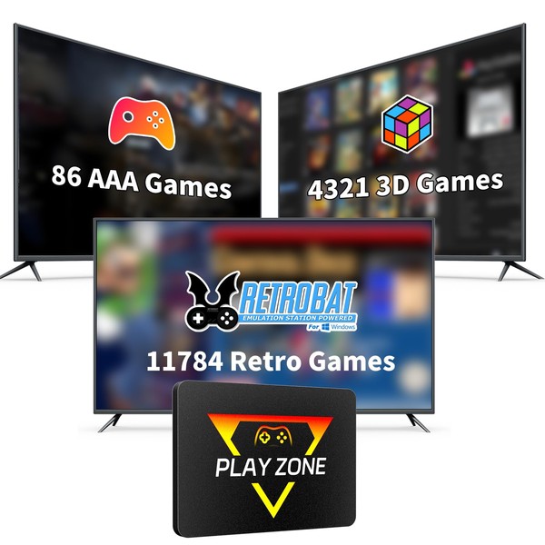 Retro Gaming Console with 1TB SSD – 16,191 Games, 80+