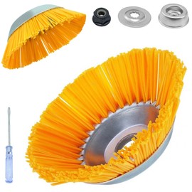 Weed Brush for Brush Cutter, Nylon, 8 Inch Weed Trimmer, Weed Brush Cutter, Weed Brush Professional Wild Herb Grout Brush, Cone Brush for Garden, Brush Cutter, Round Brush