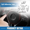 12PCS Car Steering Wheel Button Stickers Cover Interior Switch Button