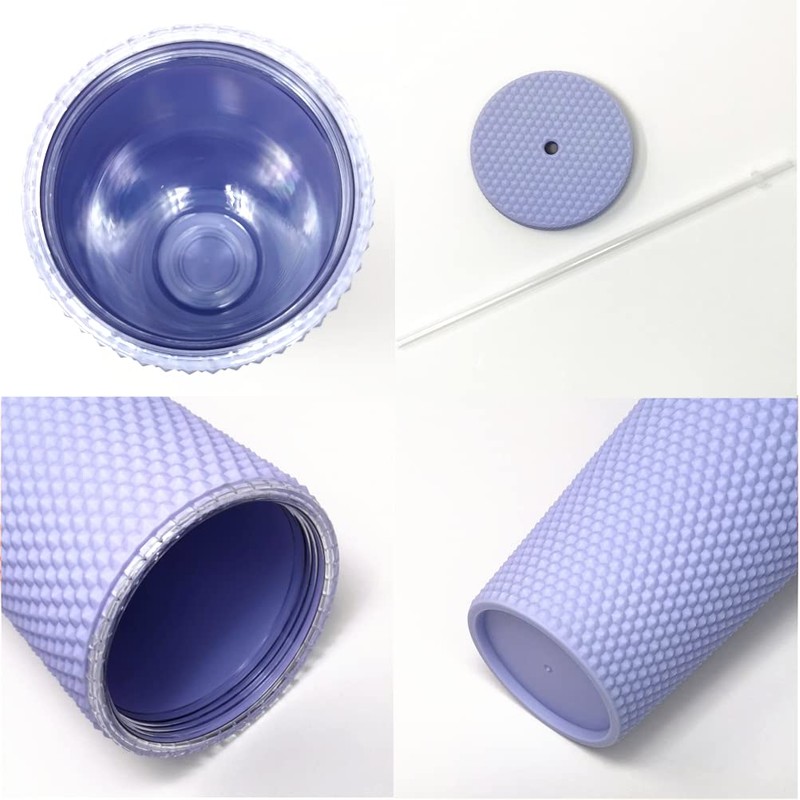 Nadia's Little Treasures Studded Cup Tumbler Straw Lid - Plastic