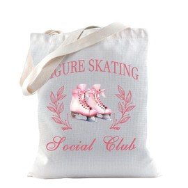 TSOTMO Figure Skating Gift Ice Skating Practice Gifts Tote Bag for Figure Skater (Skating Tote)