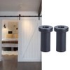 Sliding Barn Door Spacers, Matte Black Spacer, Pack of 2